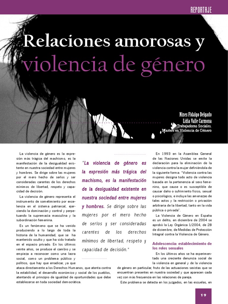 Vioelncia de Genero4 PDF | PDF | La violencia contra las mujeres | Juventud