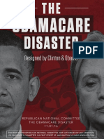 The ObamaCare Disaster: Designed by Clinton and Obama