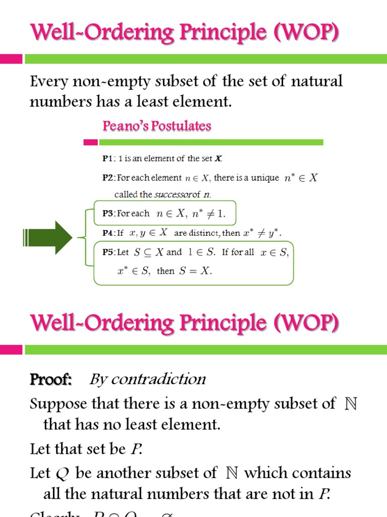 Math 36 (2nd Sem 1213) - Handout - WOP-Limit Definition | Sequence | Empty Set