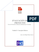 Fad Evaluación de Proyectos - Conceptos Básicos PDF