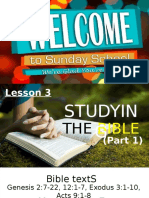 Studying The Bible (Part 1&2) .
