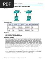 5.2.1.7 Lab - Viewing The Switch MAC Address Table