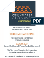 DesignFest Clonmel - Wecome Gathering & Design Disruptors Documentary