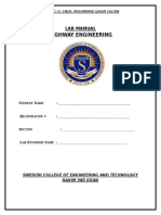 Highway Engineering: Lab Manual