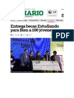 28-10-16 Entrega Becas Estudiando para Bien A 100 Jóvenes