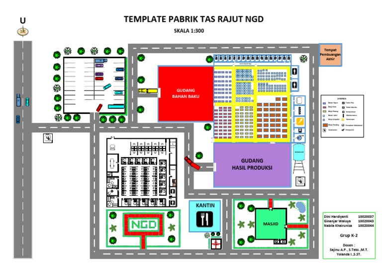 Layout PAbrik GArment