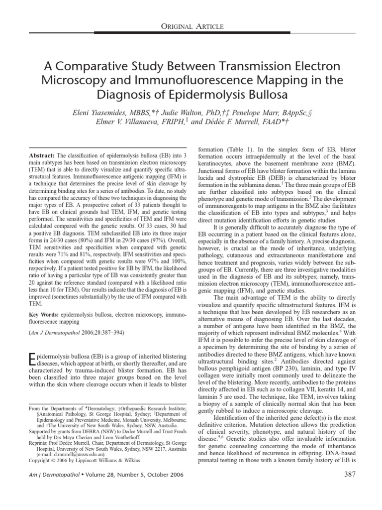 A Comparative Study Between Transmission Electron | PDF | Sensitivity ...