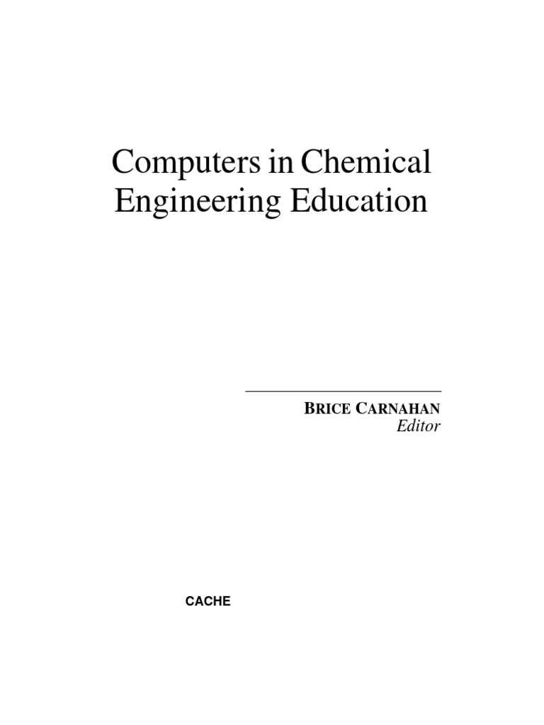 Computers in Chemical Engineering PDF Personal Computers