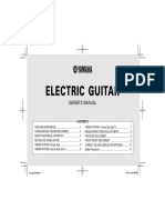 Yamaha electric guitar owner's manual SEO