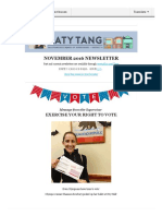 Supervisor Tang November Newsletter English