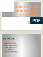 How To Make Garden Lamp Otomatic