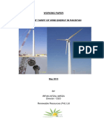 Working Paper - Current Tariff of Wind Eergy in Pakistan