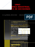 Upao Ingenieria Industrial Analisis de Decisiones