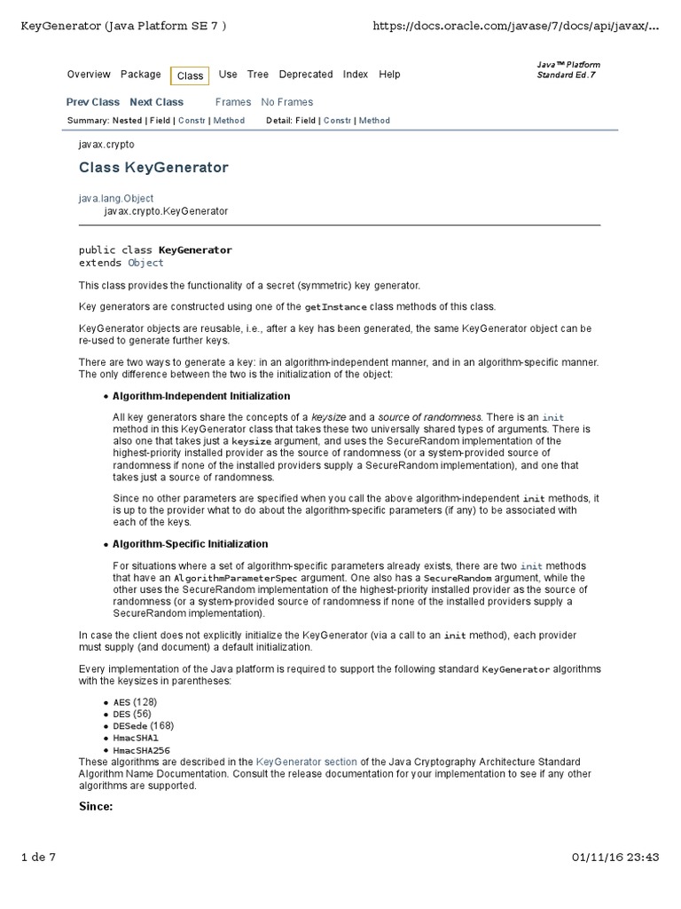 Key Generator Java PDF Constructor (Object Oriented Programming