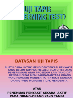 10 - Uji Tapis Screening