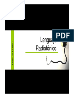 El Lenguaje Radiofonico