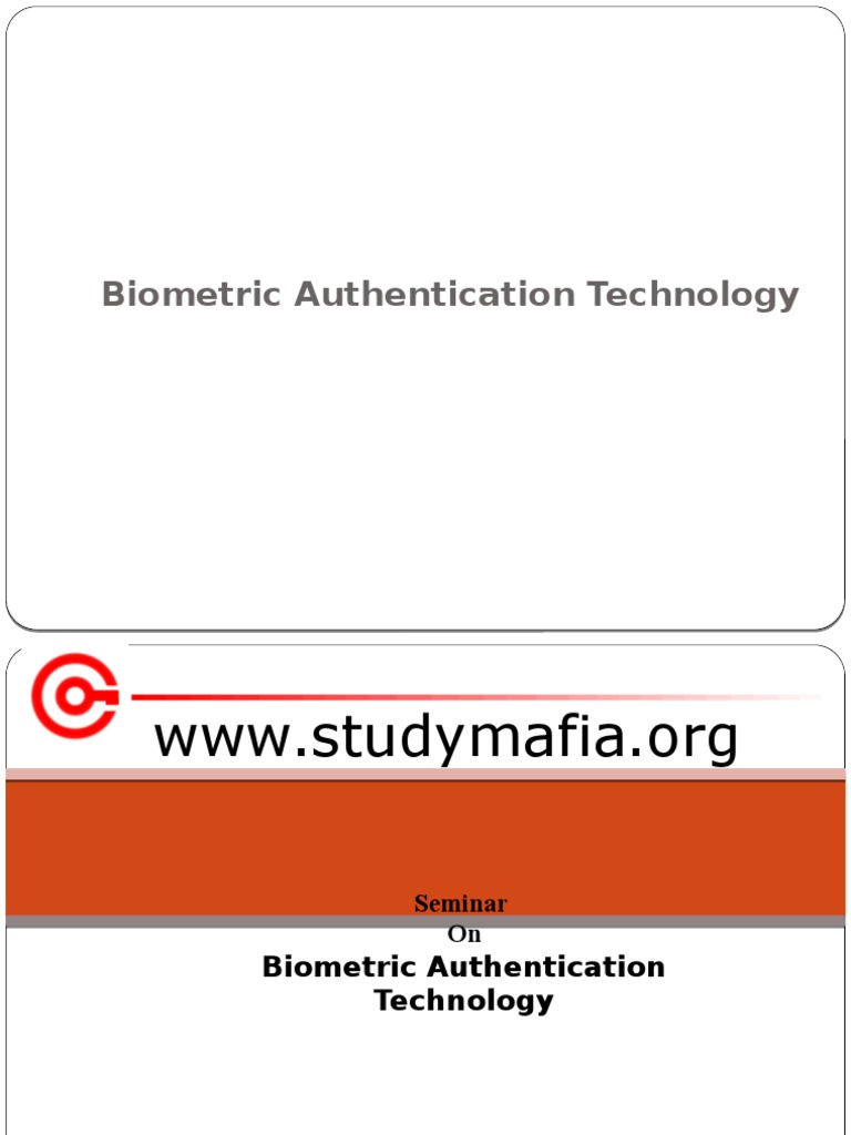 Biometric Authentication Technology PDF Biometrics Authentication