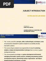 System ANALYSIS AND DESIGN