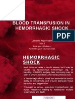 Blood Transfusion in Hemorrhagic Shock
