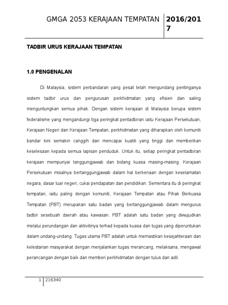 Pihak Berkuasa Tempatan Pbt Ogy Pdf