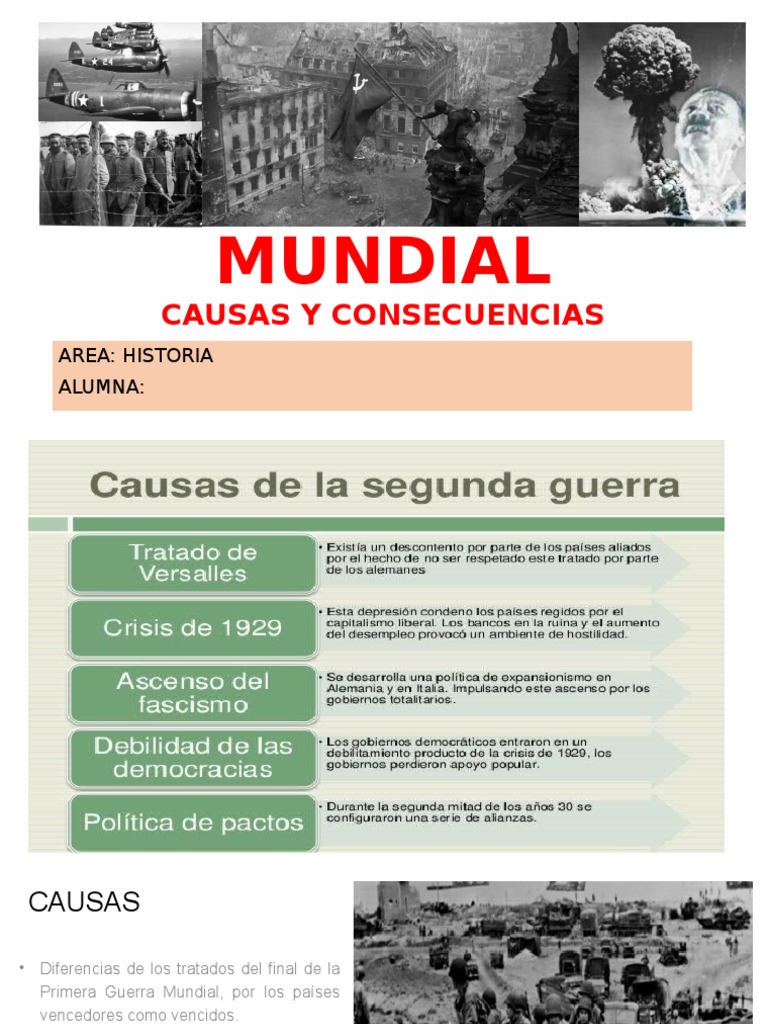 Causas y Consecuencias de la II Guerra Mundial | PDF