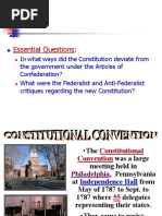 the new nation-articles of confederation to the constitution