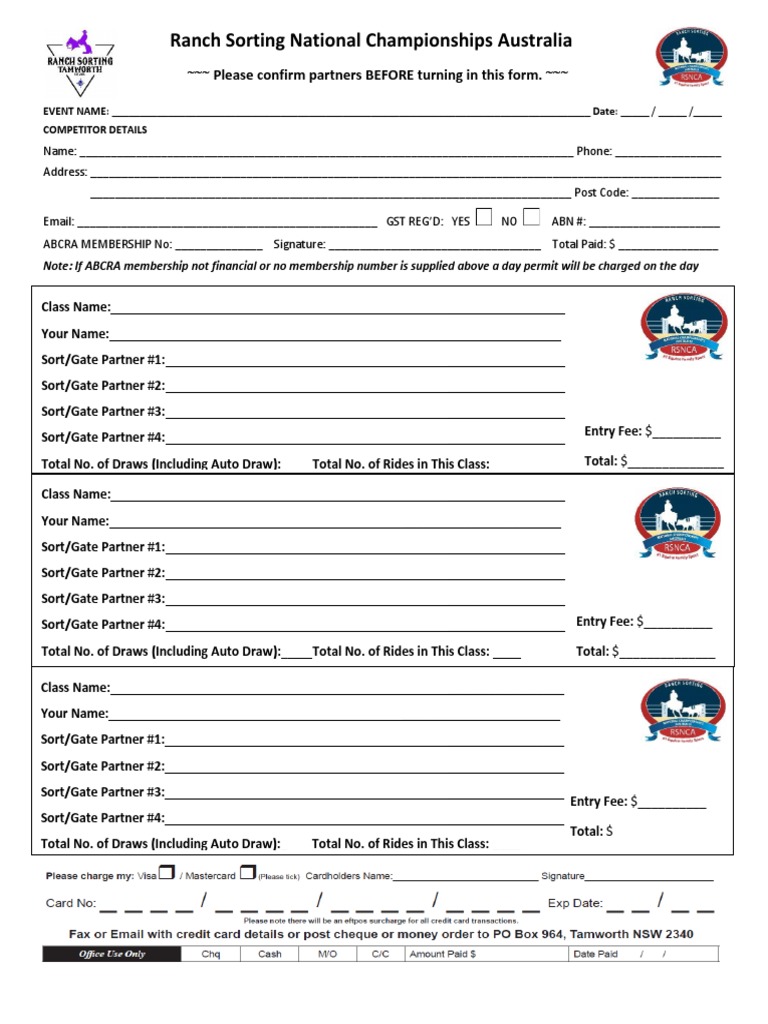 RST Entry Form W CC Details | PDF