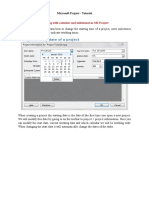 Change Starting Date of A Project: Working With Calendar and Milestones in MS Project