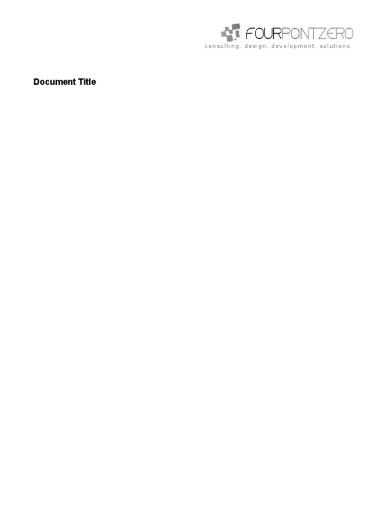 Document Template PDF