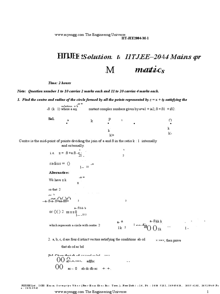 Maatthheem Maattiiccs: FI Iiit TJ JE | PDF | Slope | Mathematical Concepts