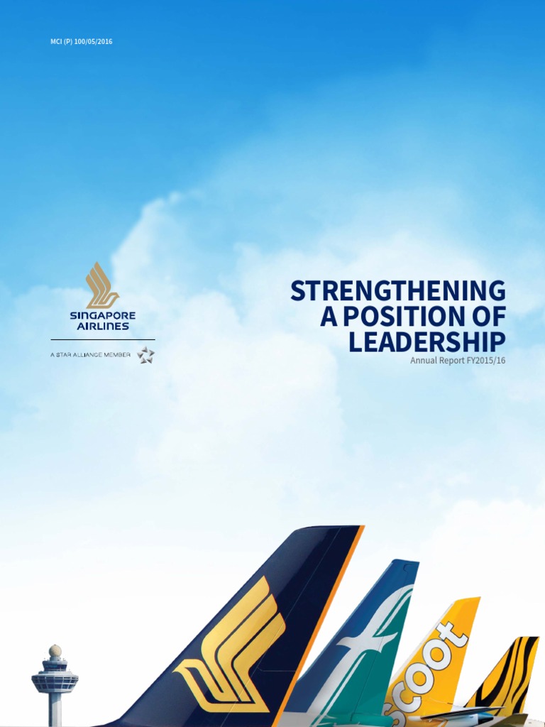 Singapore Airlines 2015/16 Annual Report Airlines Dividend