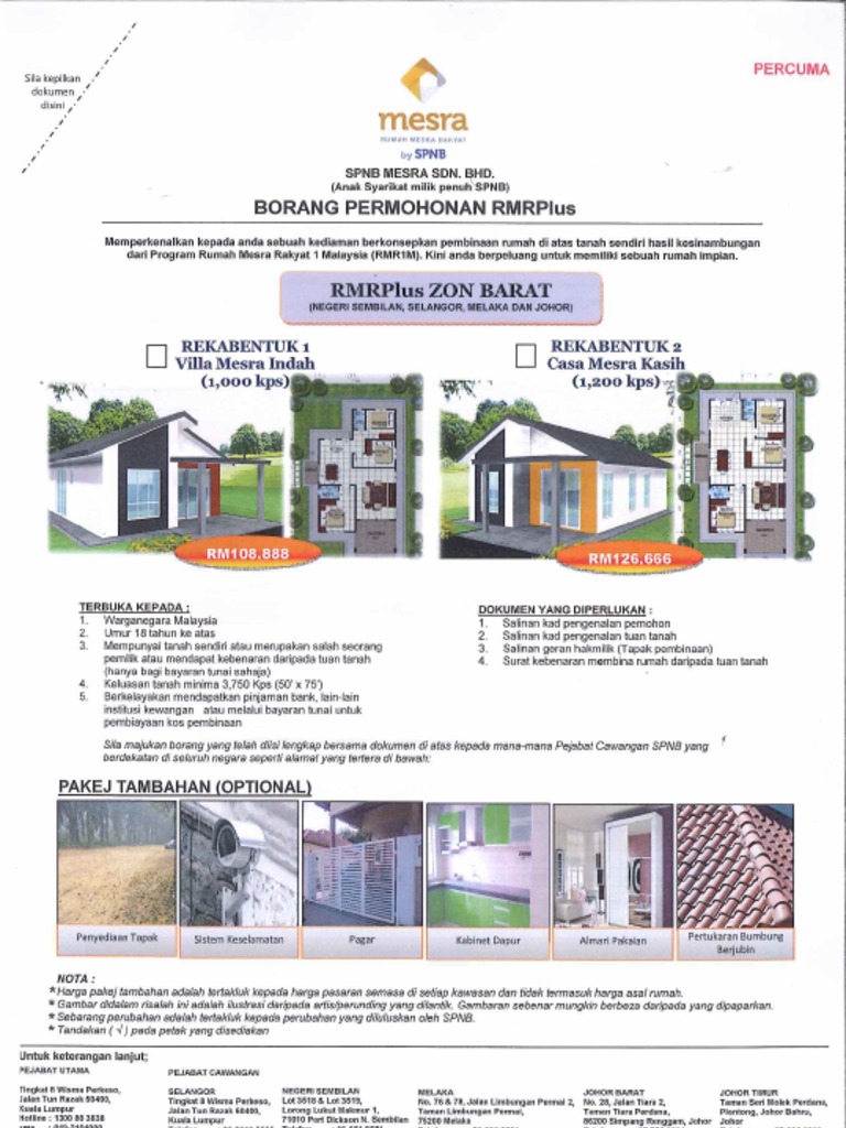 Plan Rumah Mesra Rakyat Terkini - Design Rumah Terkini