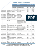 R PT List A Precios Lab Oratorio