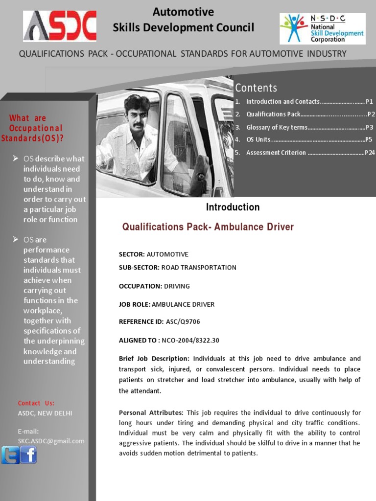 Ambulance Driver Check List | PDF | Traffic | Vocational Education