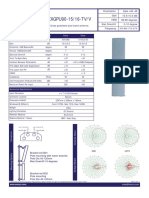 XXGPU90-15/16-TV/V: Polarisation Gain HBW Elec Downtilt Frequency Cross Polarised Dual Band Antenna Xpol +45 - 45