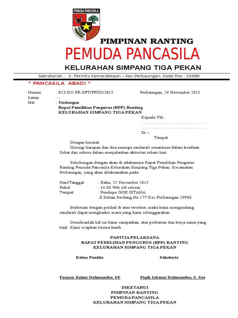 Korp Surat Undangan