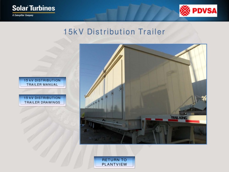 15kV Distribution Trailer Manual & Drawings | PDF | Computers