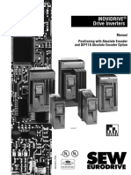 Movidrive Drive Inverters: Manual Positioning With Absolute Encoder and DIP11A Absolute Encoder Option