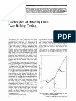 Practicalities of Detecting Faults From Buildup Testing