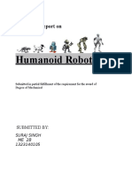 Humanoid Robot: A Seminar Report On