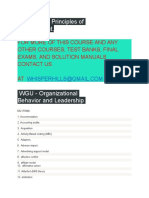 WGU C483 Principles of Management