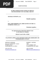 Newdow v Roberts DC-Cir Pet for Rehearing