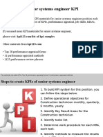 Senior Systems Engineer KPI: Interview Questions and Answers - Free Download/ PDF and