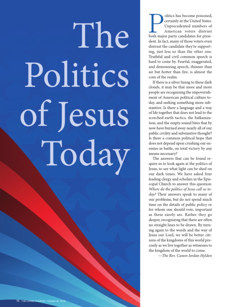 The Politics of Jesus in Today's America | PDF | Sermon | Jesus