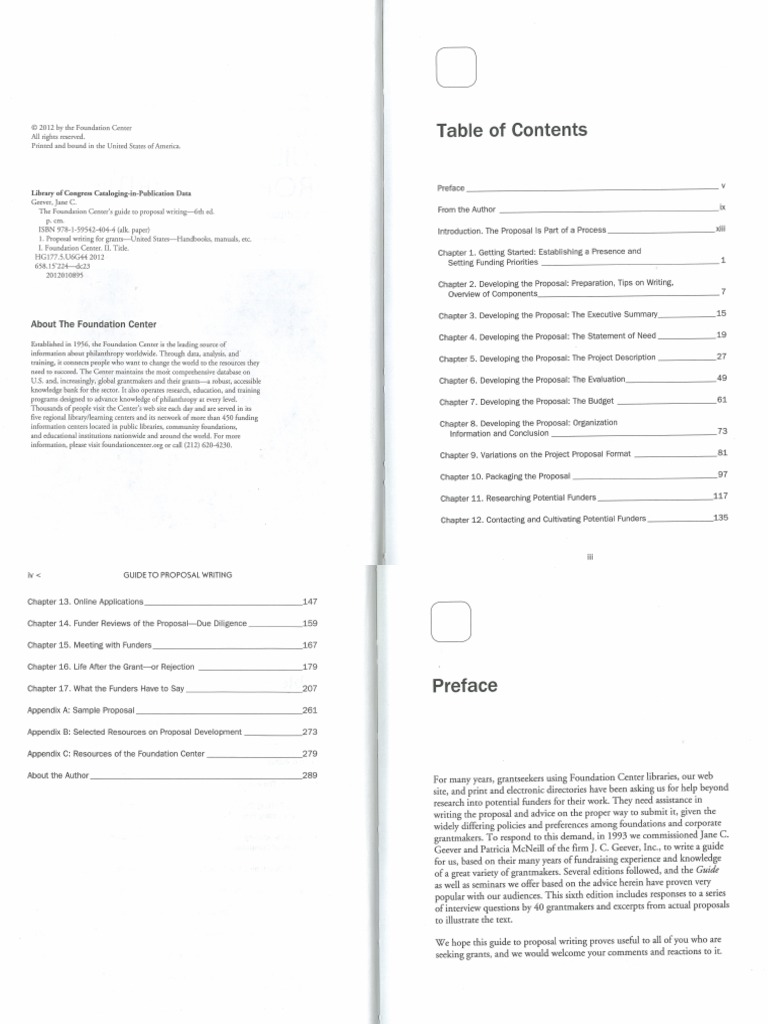 Foundation Center's Guide To Proposal Writing 6e PDF