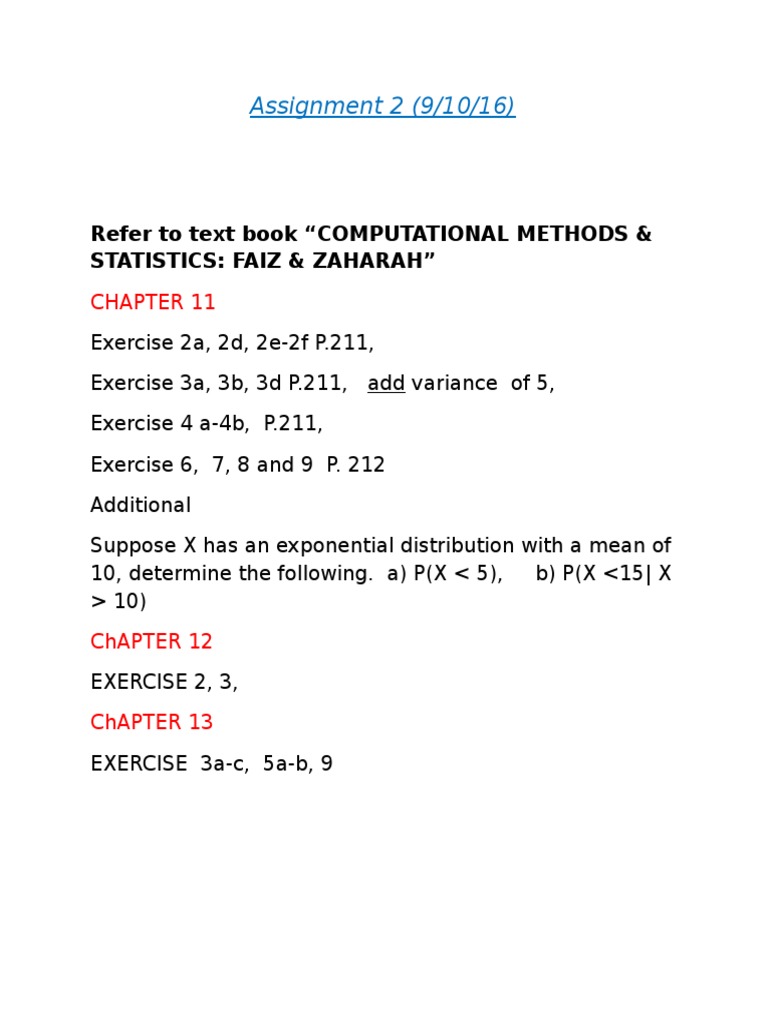 Computational Methods Assignment 2 | PDF