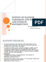 Notion of Random Variables and Binomial and Poisson Distribution