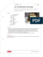 Socni Kolac Sa Kokosom Bez Jaja PDF