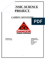 Forensic Science Project: Carbon Monoxide