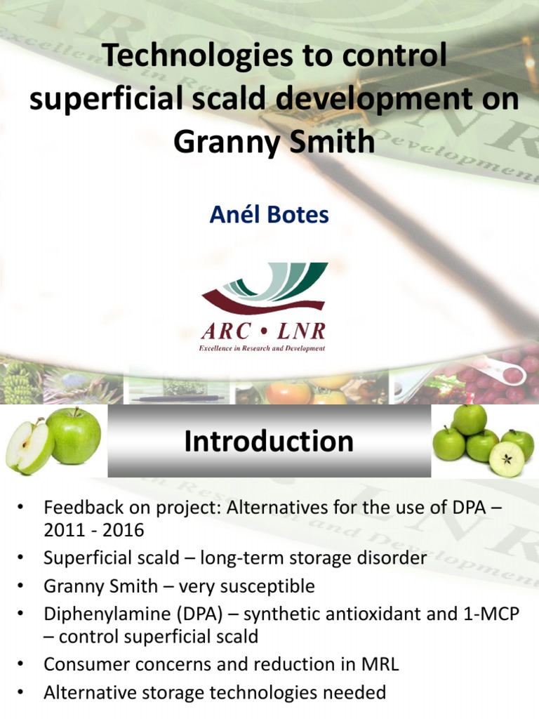 DCA for Superficial Scald in Granny Smith | PDF | Shelf Life | Medicine